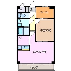 大矢知駅 徒歩7分 2階の物件間取画像